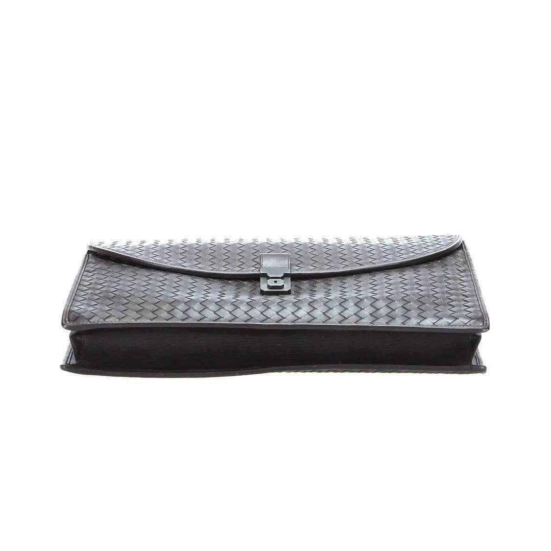 Bottega Veneta Intreciatto Dark Brown Leather Briefcase RCL1021