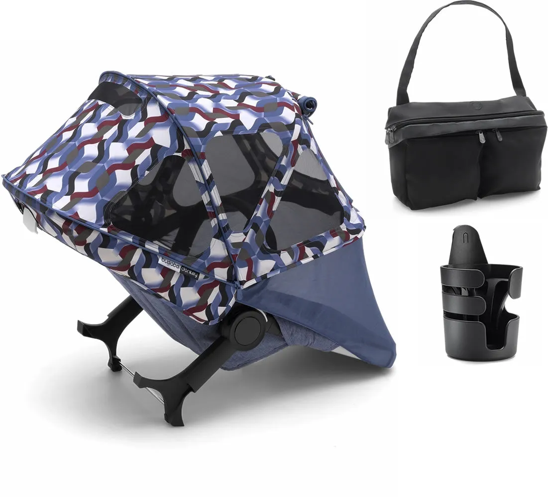Bugaboo Donkey Spring Essentials Pack - Waves/Black