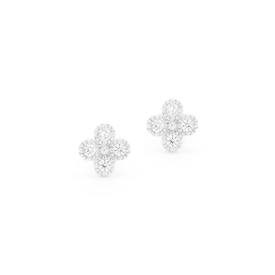 By Charlotte Luminous Stud Earrings, Silver