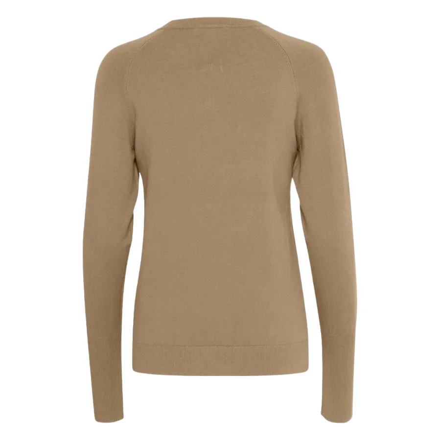 b.young maglia girocollo da donna BYmmorla long cuff 20815301 1713141 corteccia