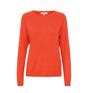 b.young maglia girocollo da donna Pimpa Basic 20813514 181550 rosso aurora