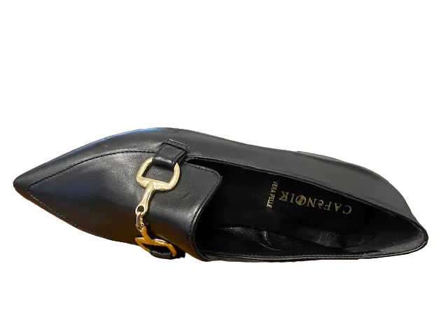 CafèNoir mocassino da donna in nappa con morsetto C1MA4010 N001 nero