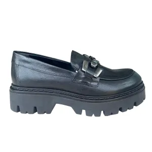 CafèNoir scarpa Mocassino da donna in pelle con morsetto c1FM2011 N001 nero