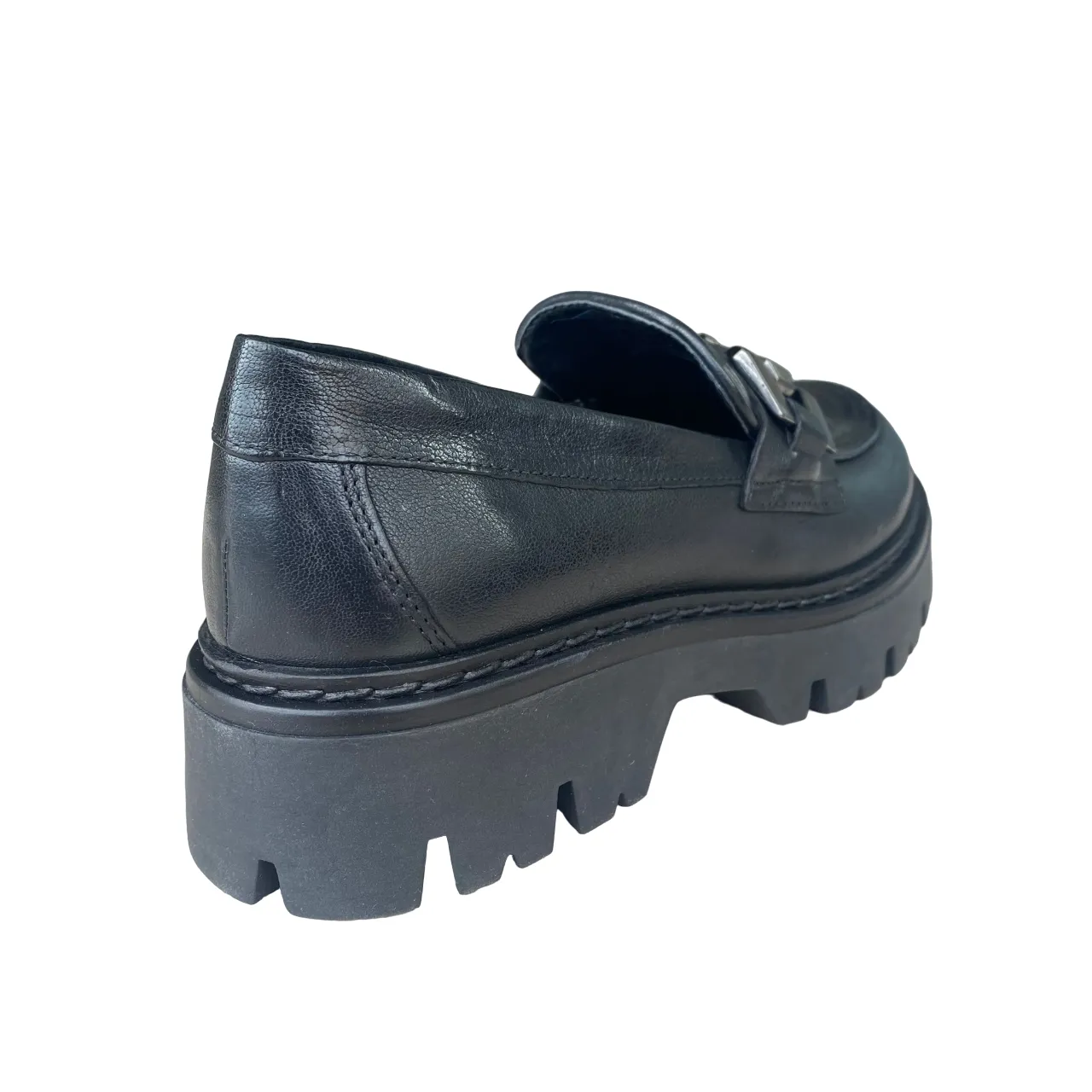 CafèNoir scarpa Mocassino da donna in pelle con morsetto c1FM2011 N001 nero