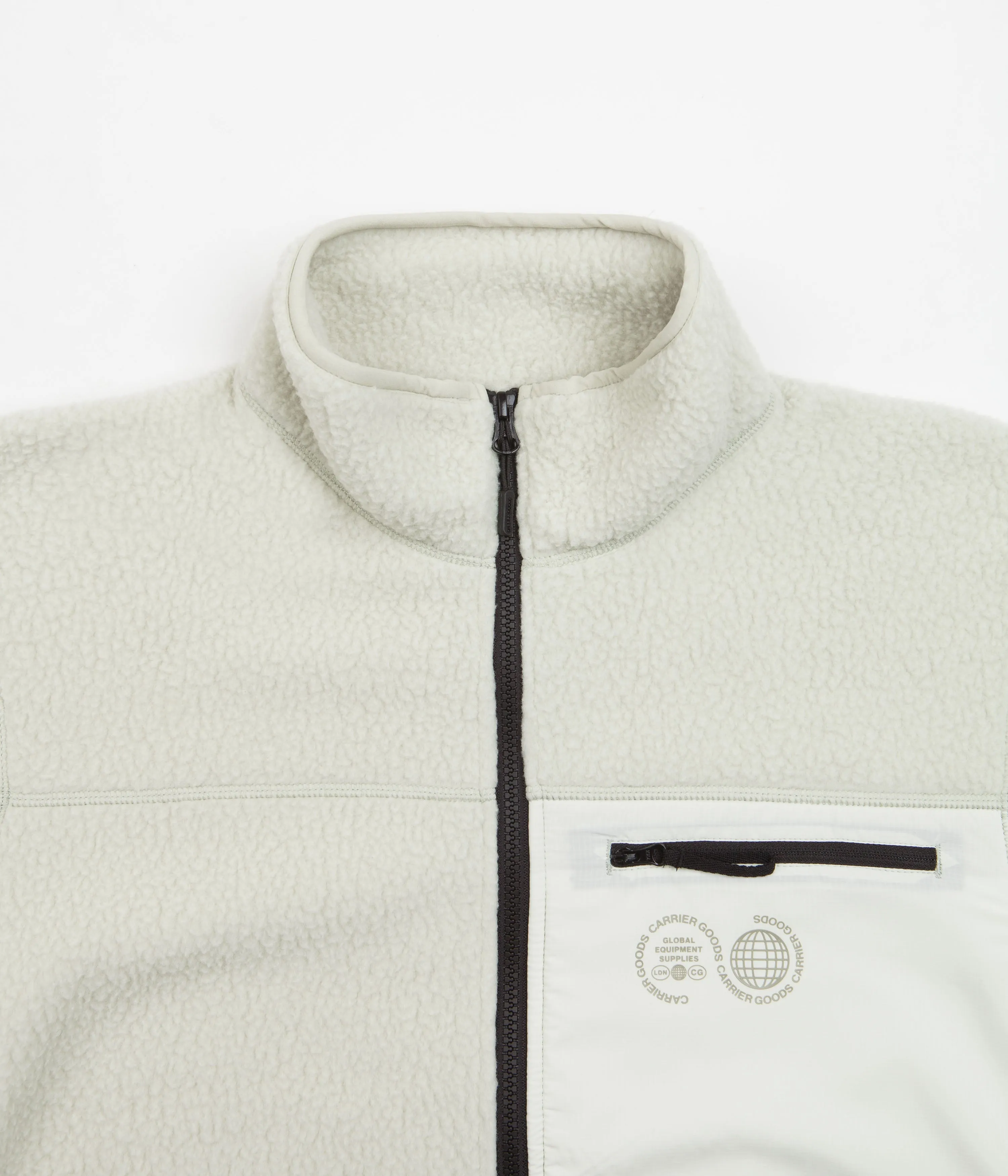 Carrier Goods Borg Zip Through Fleece - Celadon Tint
