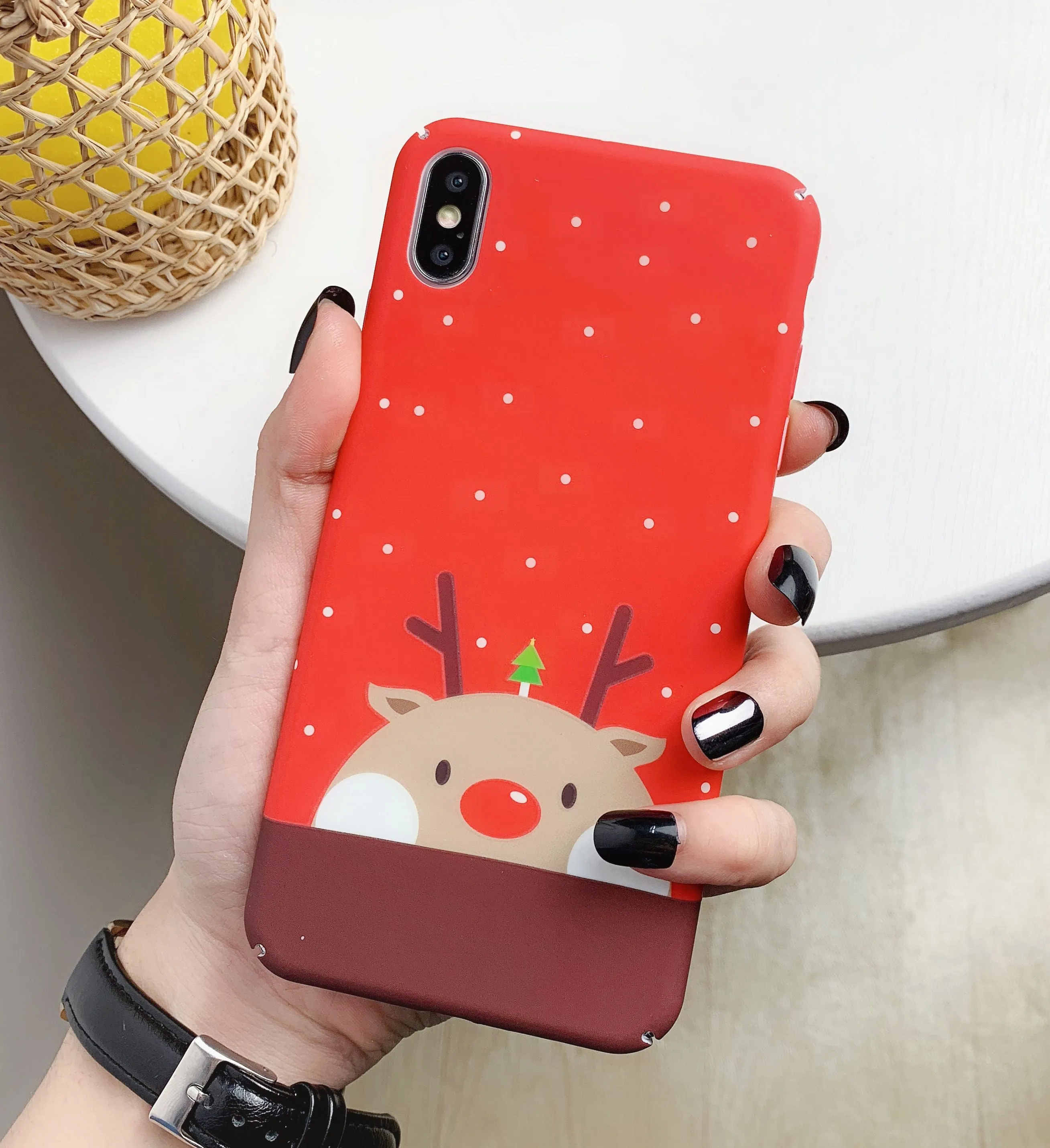 CASEIER Christmas Luminous Phone Case For iPhone 11 11 Pro Max Case For iPhone  X XS XR XS Max 6 6S 7 8 Plus Back Capinhas Coque