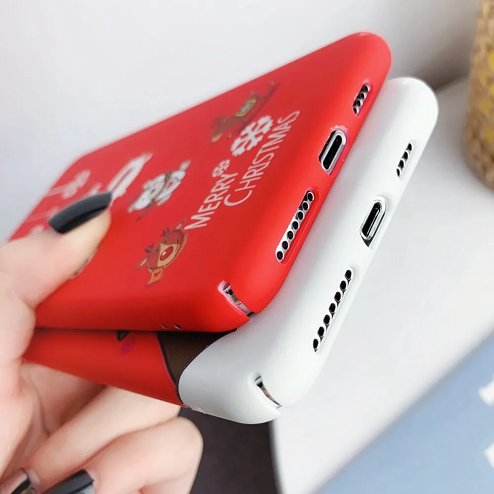 CASEIER Christmas Luminous Phone Case For iPhone 11 11 Pro Max Case For iPhone  X XS XR XS Max 6 6S 7 8 Plus Back Capinhas Coque