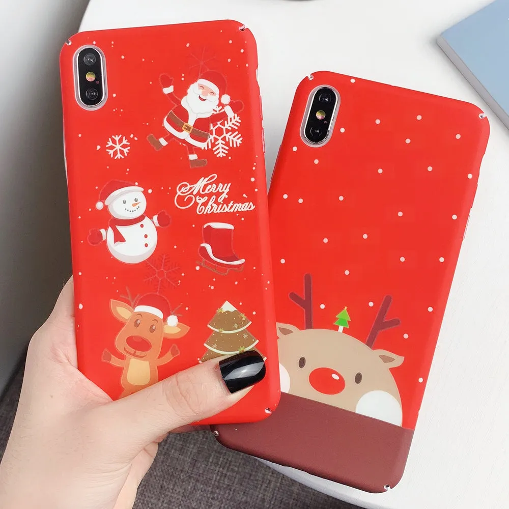 CASEIER Christmas Luminous Phone Case For iPhone 11 11 Pro Max Case For iPhone  X XS XR XS Max 6 6S 7 8 Plus Back Capinhas Coque