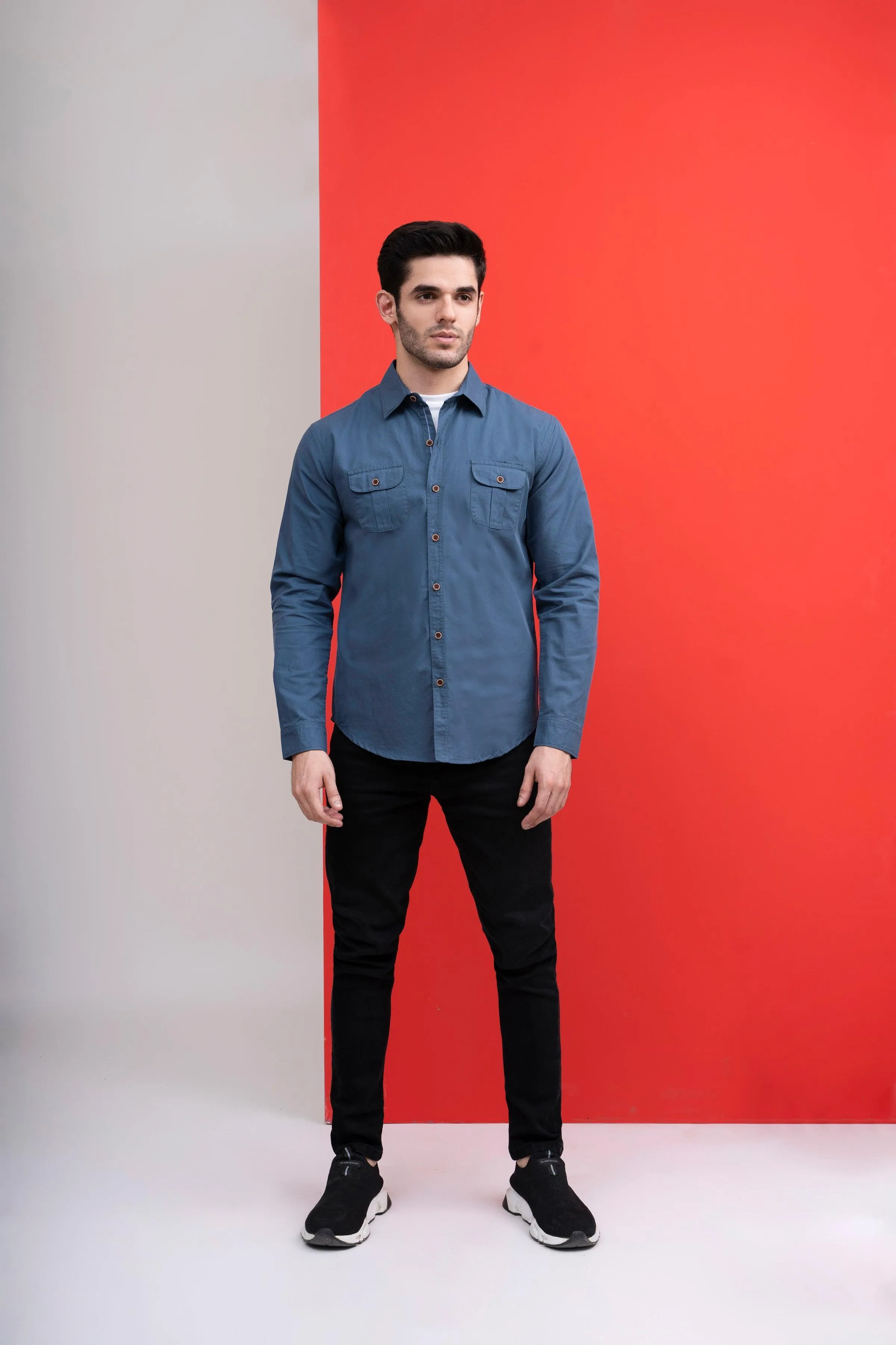 CASUAL SHIRT TEAL