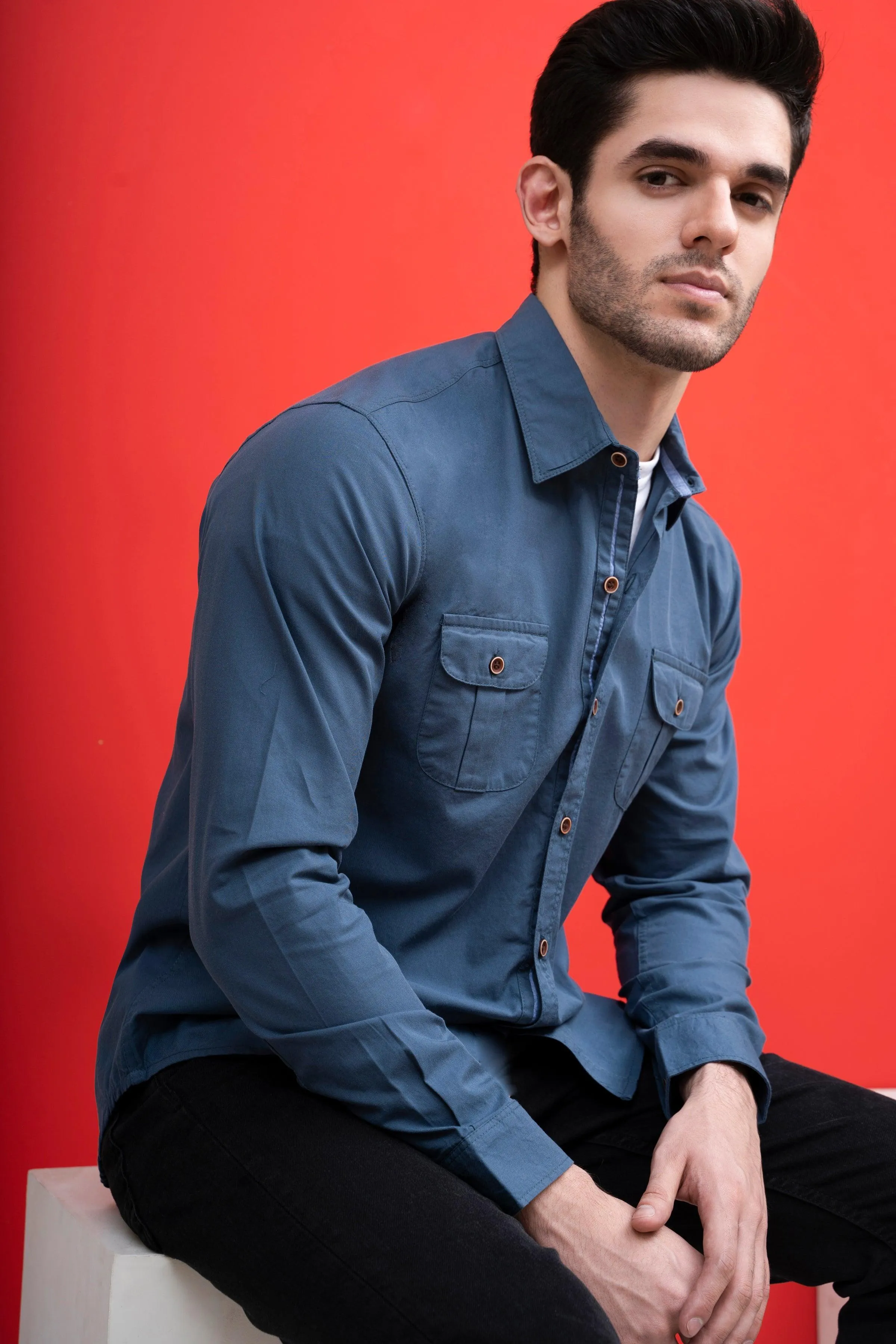 CASUAL SHIRT TEAL