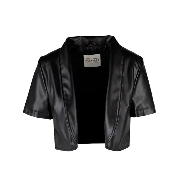 Censured giacca corta in ecopelle Short Slevve JWGLACTFNSV 90 nero