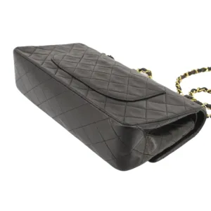 Chanel Black Leather Double flap shoulder bag