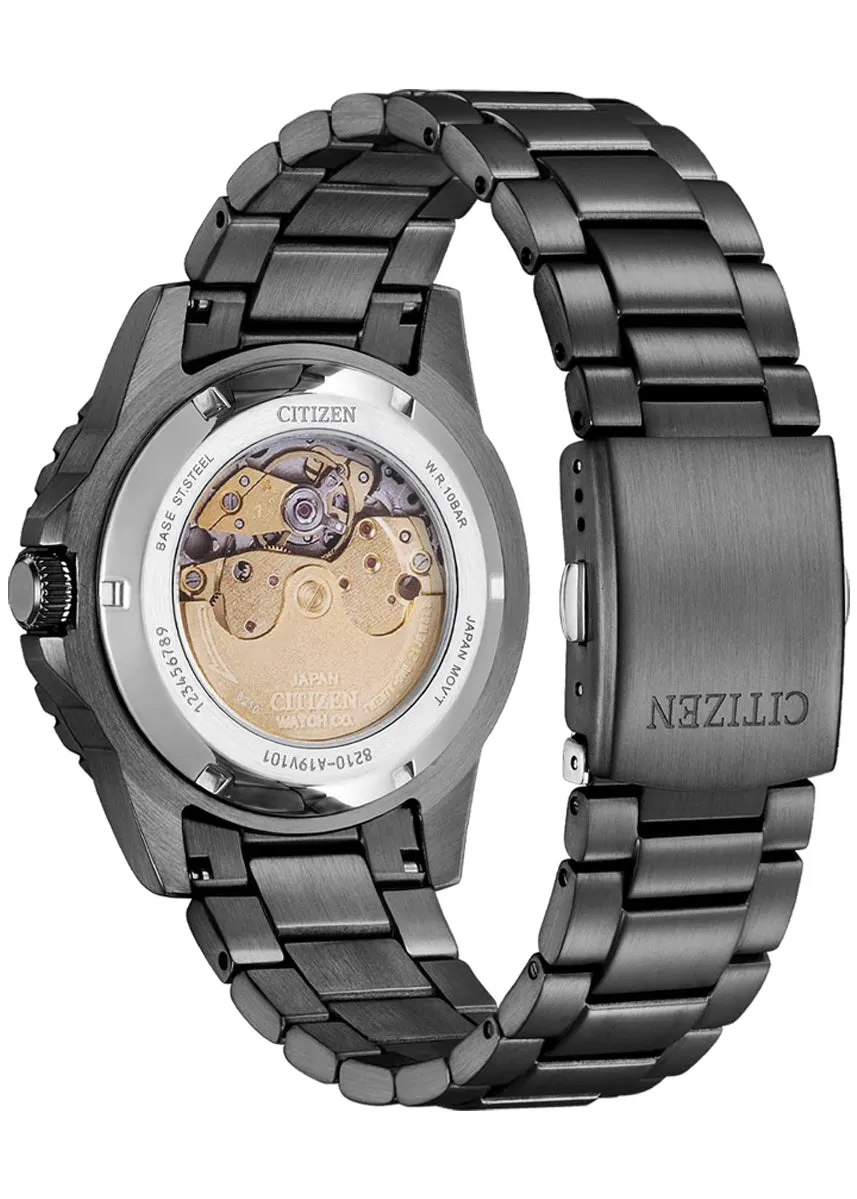 CITIZEN AUTOMATIC PROMASTER LUMINOUS DIAL GUNMETAL NJ0177-84X