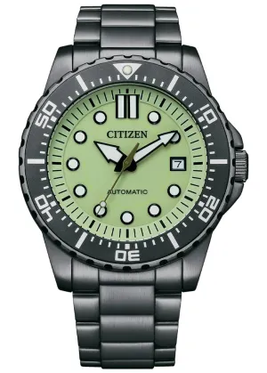 CITIZEN AUTOMATIC PROMASTER LUMINOUS DIAL GUNMETAL NJ0177-84X