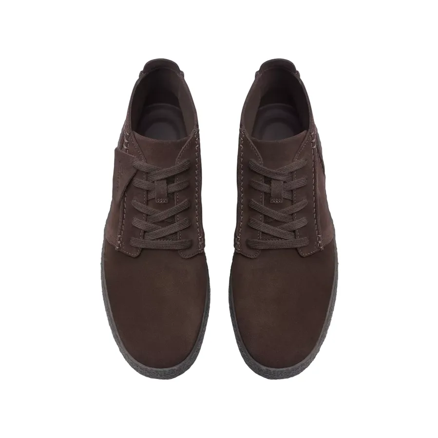 Clarks stivaletto da uomo stringato Streethill Mid 26174534 marrone scuro