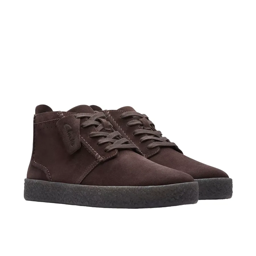 Clarks stivaletto da uomo stringato Streethill Mid 26174534 marrone scuro