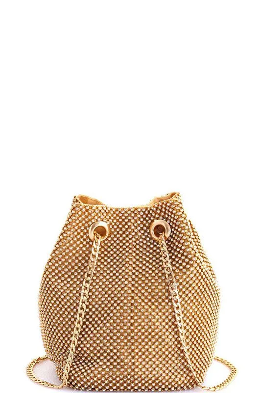 CLOSER Rhinestone Studded Satchel Bag
