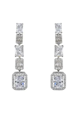 Crawford Drop Earrings Silver