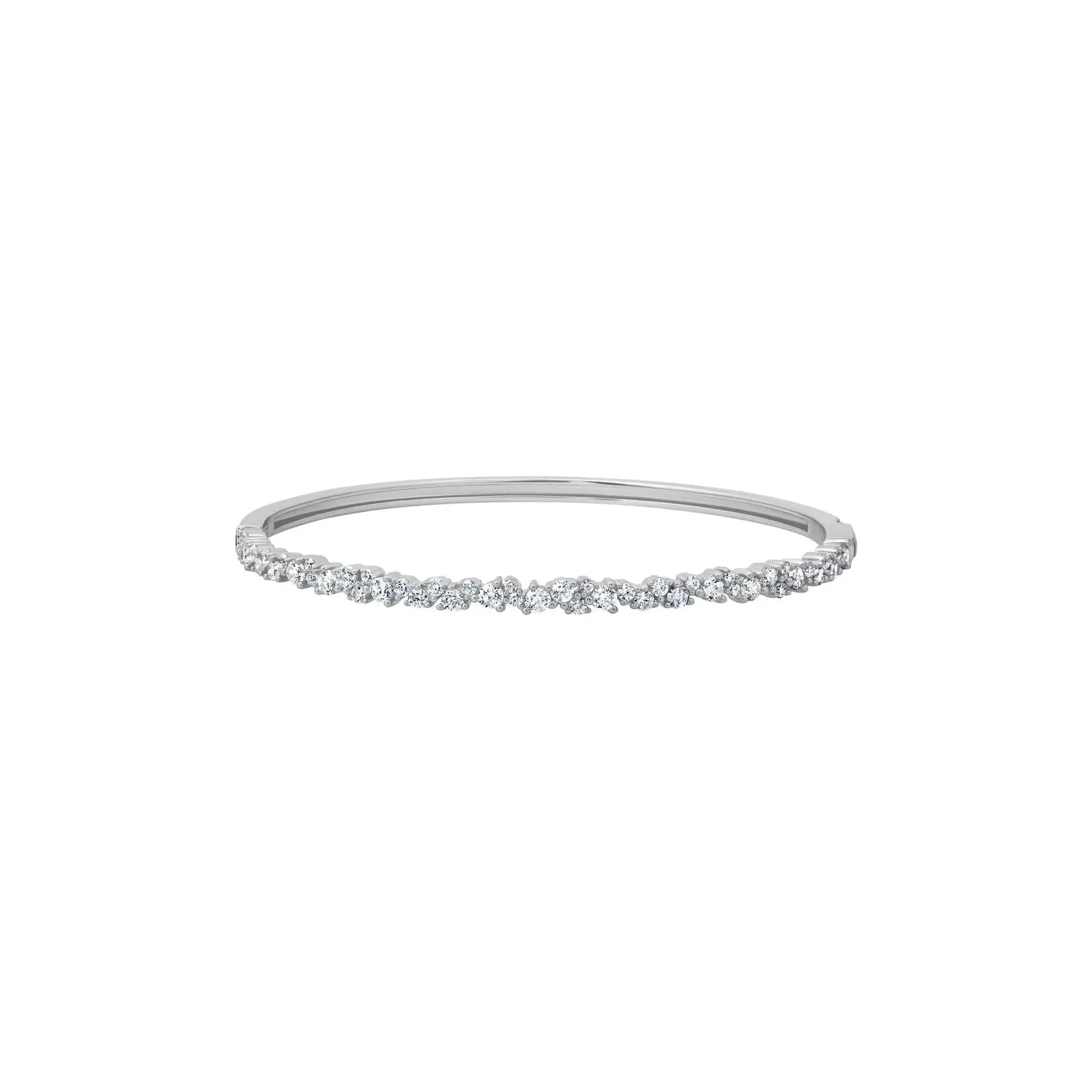 CRISLU Luminous Cluster Bangle in Platinum