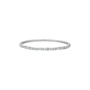 CRISLU Luminous Cluster Bangle in Platinum