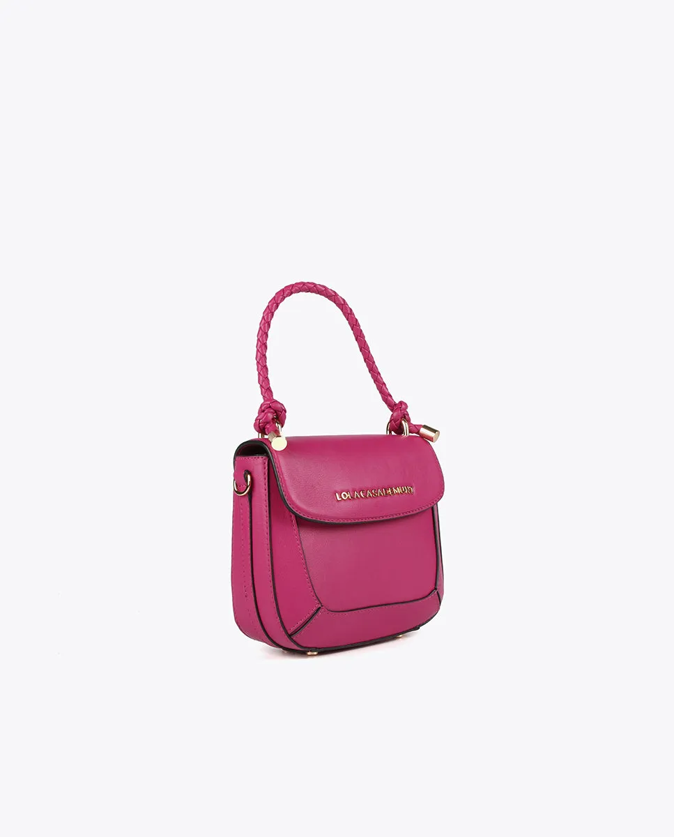 Crossbody bag with braided handle