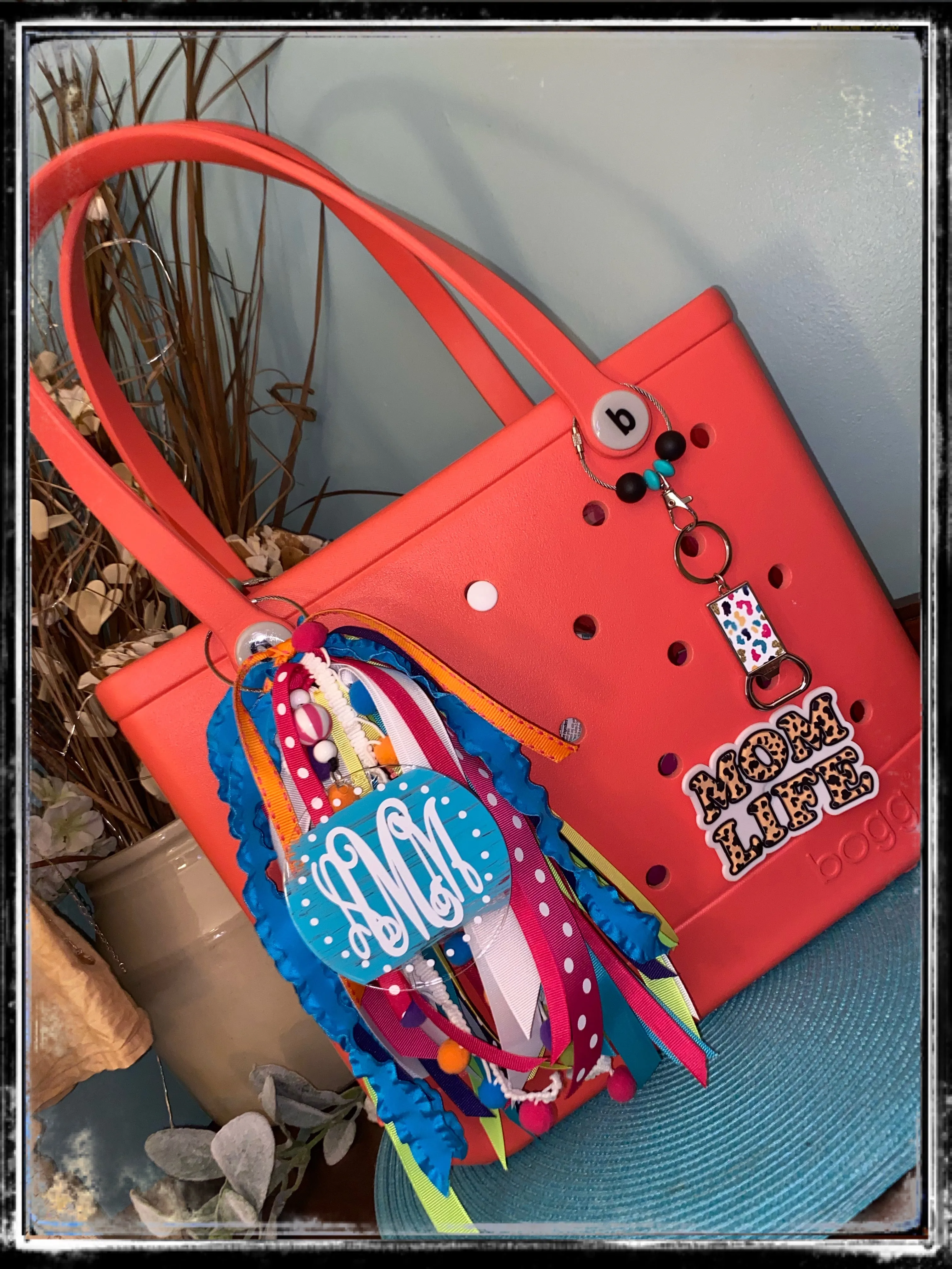 Custom Bogg bag ribbon tassel