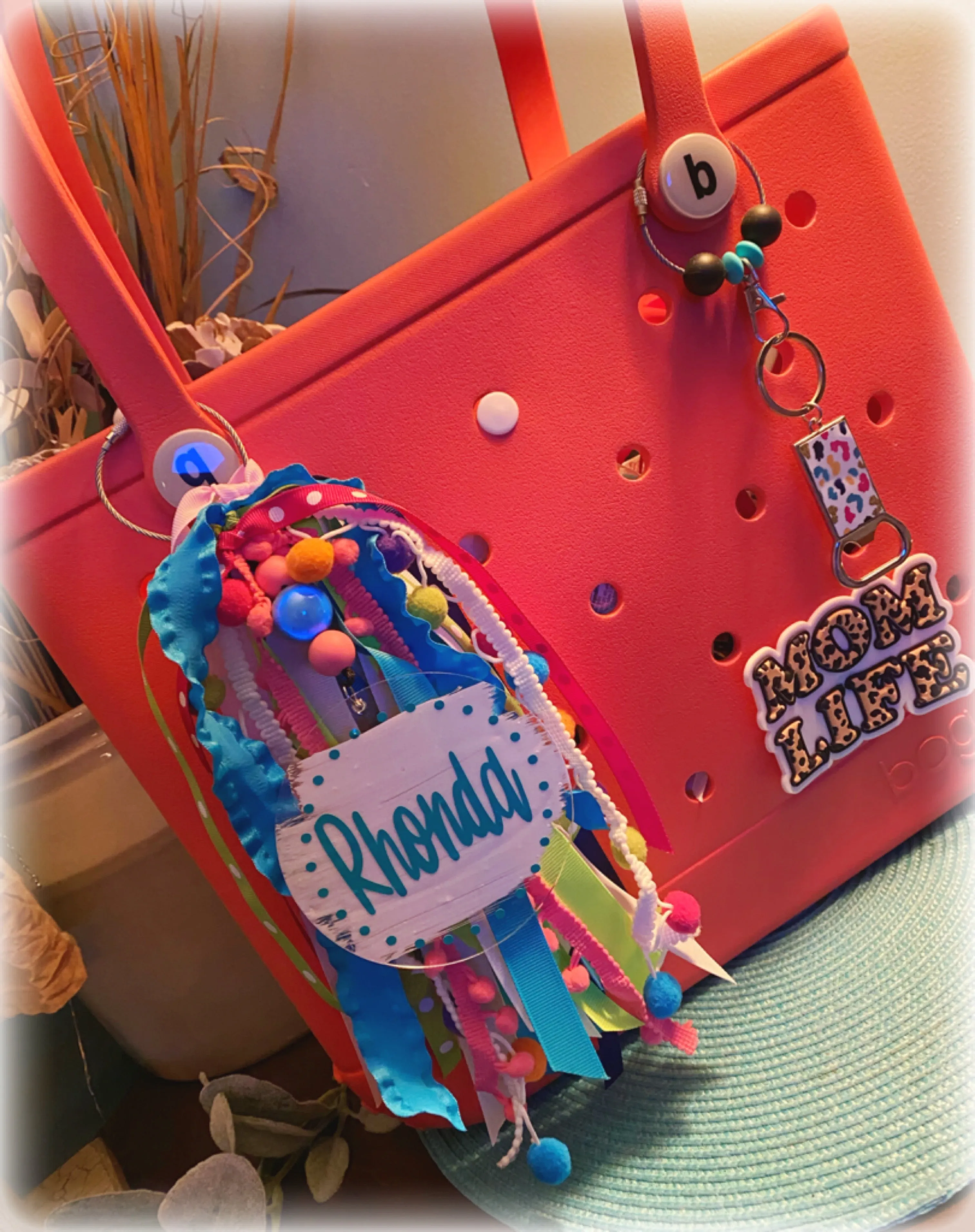 Custom Bogg bag ribbon tassel