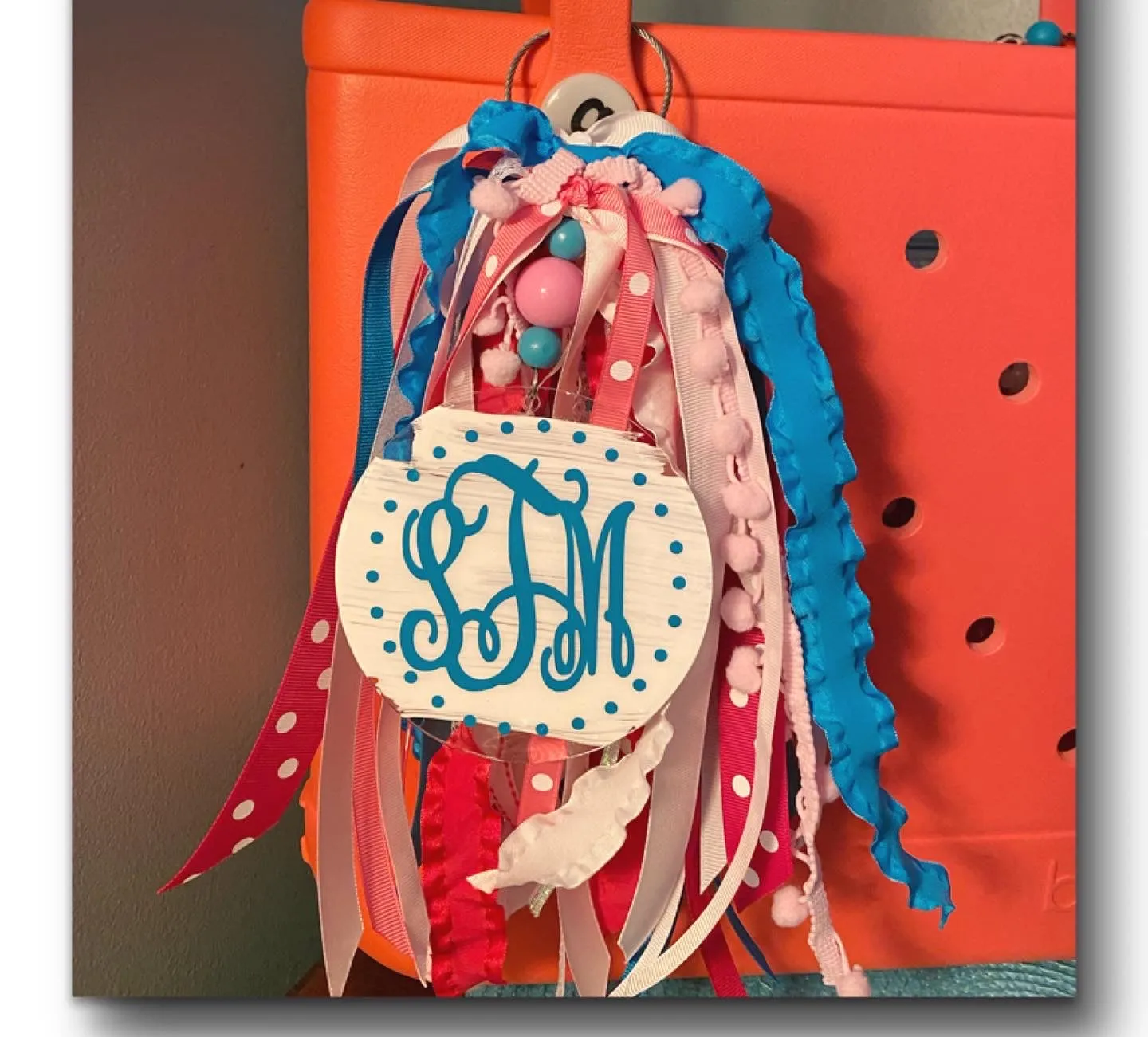 Custom Bogg bag ribbon tassel