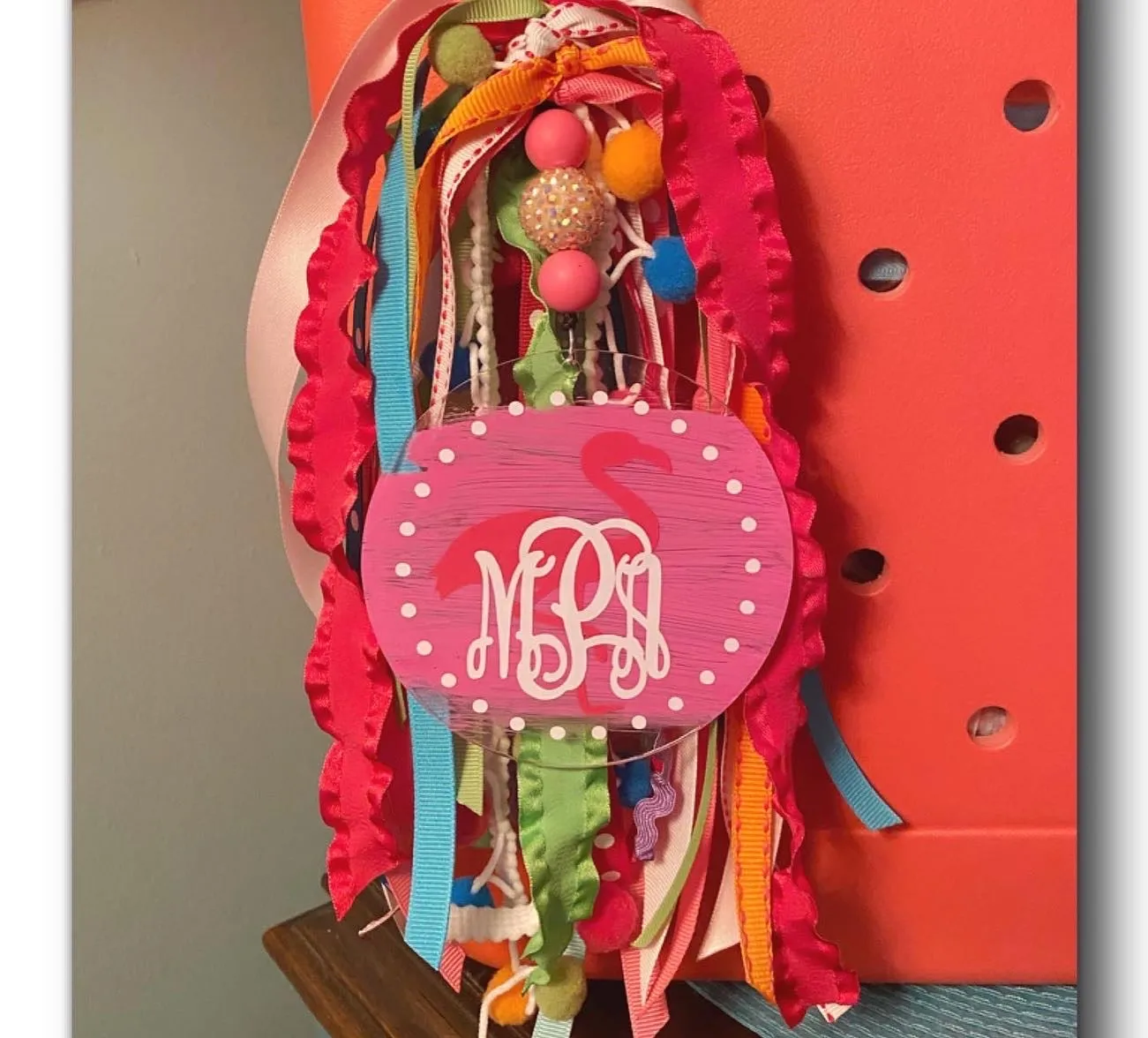 Custom Bogg bag ribbon tassel