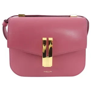Demellier Dark Rose Pink Vancouver Flap Bag