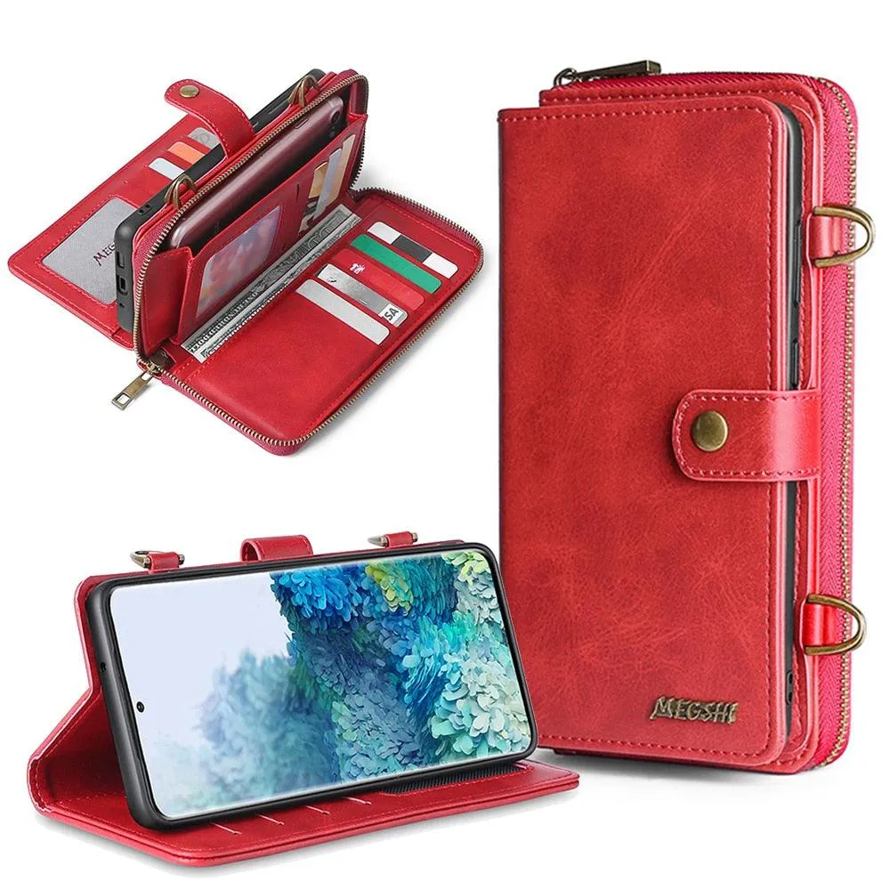Detachable Wallet Leather Phone Case for Samsung Galaxy