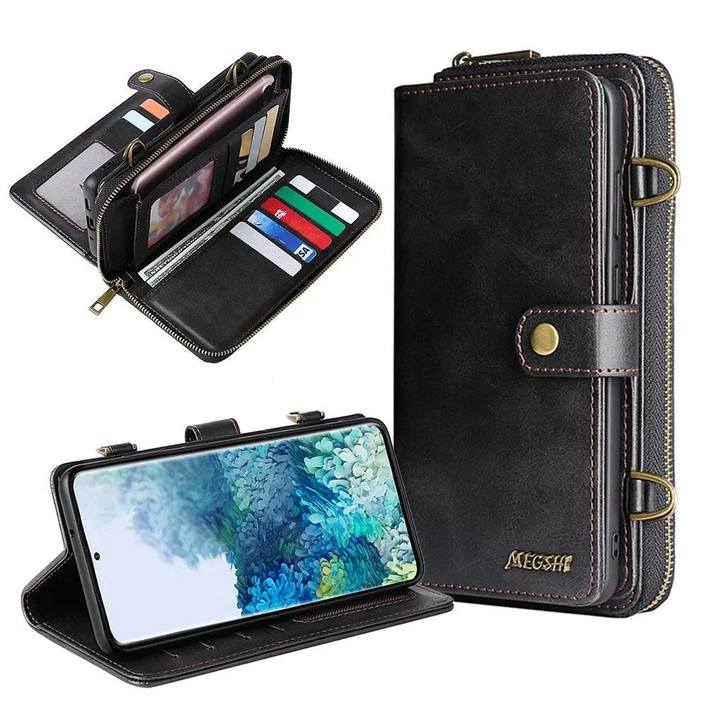 Detachable Wallet Leather Phone Case for Samsung Galaxy