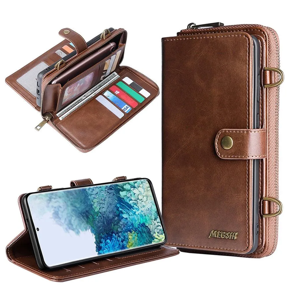 Detachable Wallet Leather Phone Case for Samsung Galaxy