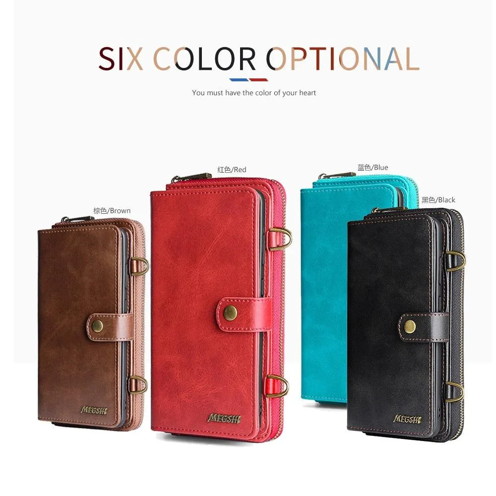 Detachable Wallet Leather Phone Case for Samsung Galaxy