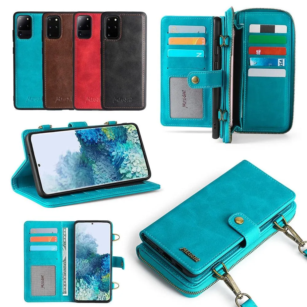 Detachable Wallet Leather Phone Case for Samsung Galaxy