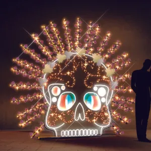 DIA DE LOS MUERTOS HEADDRESS SKULL