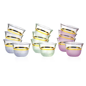 Dimlaj Luminous Set of 12 Pcs Cawa Cups