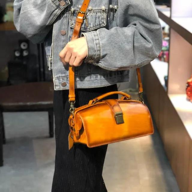 Discount Womens Genuine Leather Crossbody Satchel Purse Handbags for Women