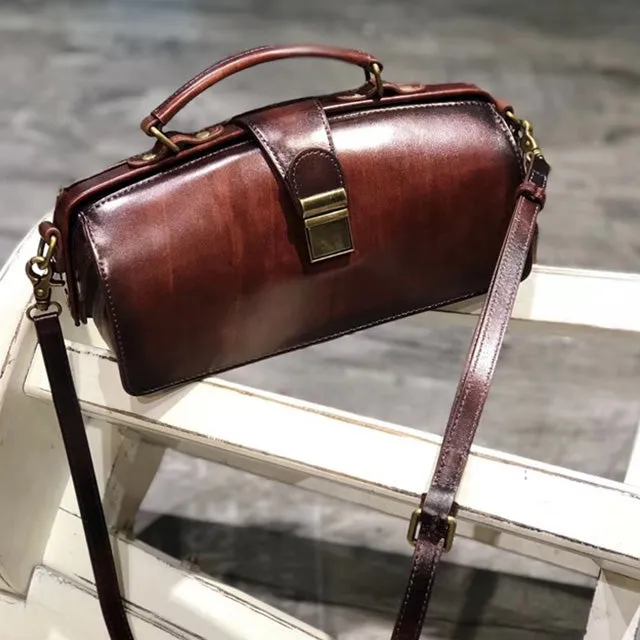 Discount Womens Genuine Leather Crossbody Satchel Purse Handbags for Women
