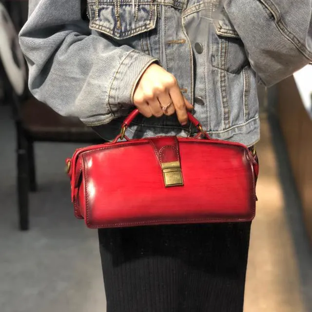Discount Womens Genuine Leather Crossbody Satchel Purse Handbags for Women