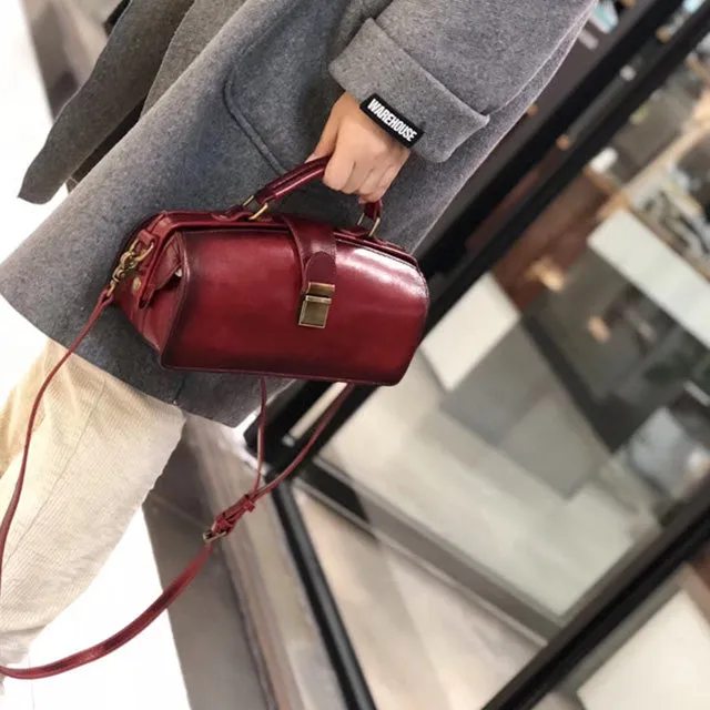 Discount Womens Genuine Leather Crossbody Satchel Purse Handbags for Women