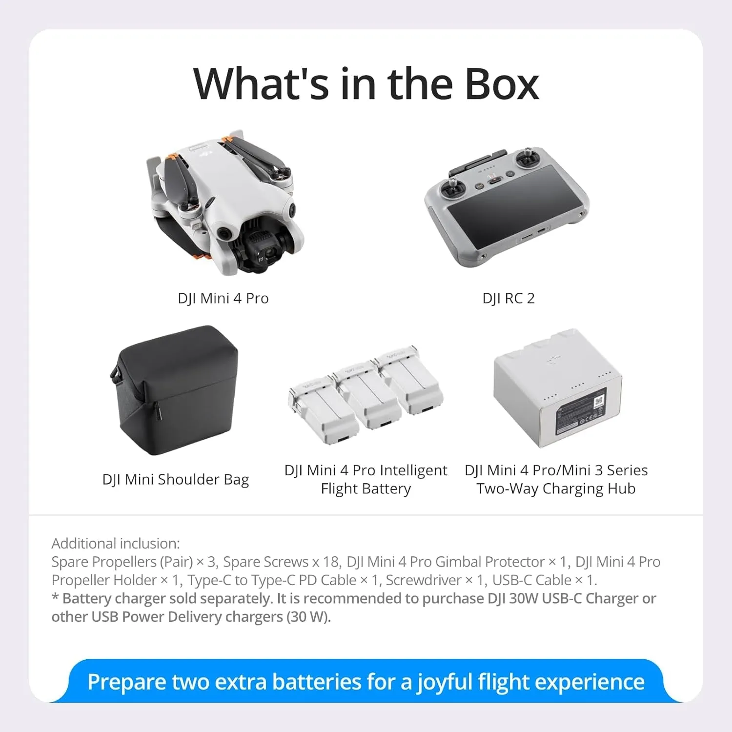 DJI Mini 4 Pro Fly More Combo: Compact Drone with 4K Capabilities for Extended Flight Time