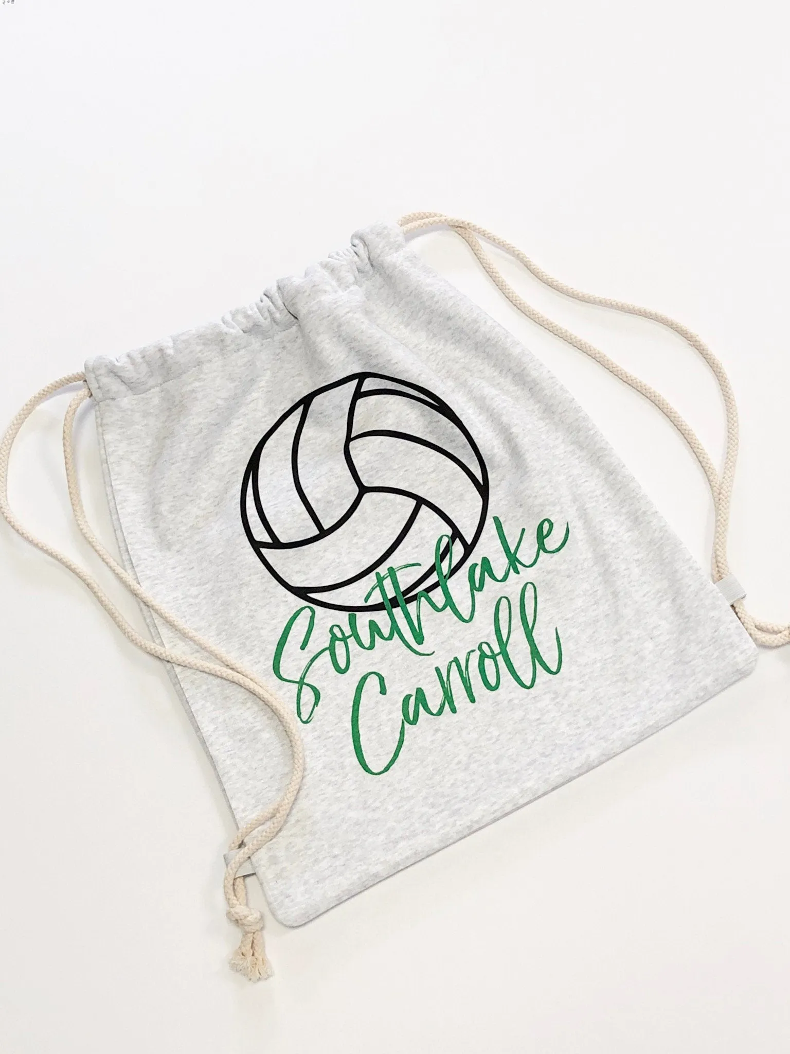 Drawstring Backpack, Custom Drawstring Bag, Volleyball Bag