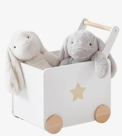Dreeba Toys Bundles 3-in-1 Grey - Dreeba Kids Toy Organizer With 9 Storage Fabric Bins Grey, Dreeba Wooden Playroom Furniture Toy Organizer with Book Storage Cabinet & Dreeba Practical And Attractive Childrens Storage Box With Castors