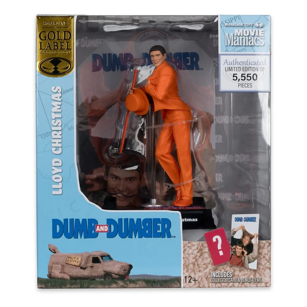 Dumb And Dumber Movie Maniacs PVC Statue Lloyd Christmas (Gold Label) 15 Cm