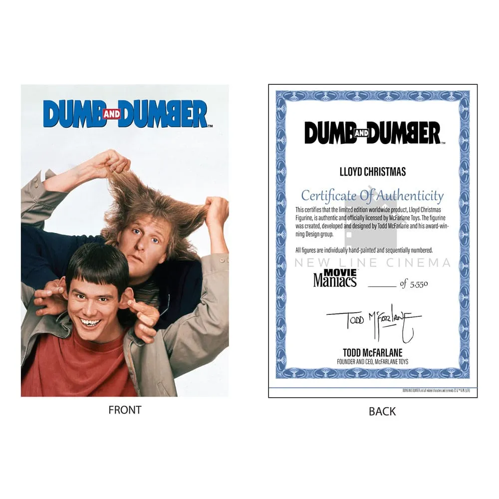 Dumb And Dumber Movie Maniacs PVC Statue Lloyd Christmas (Gold Label) 15 Cm