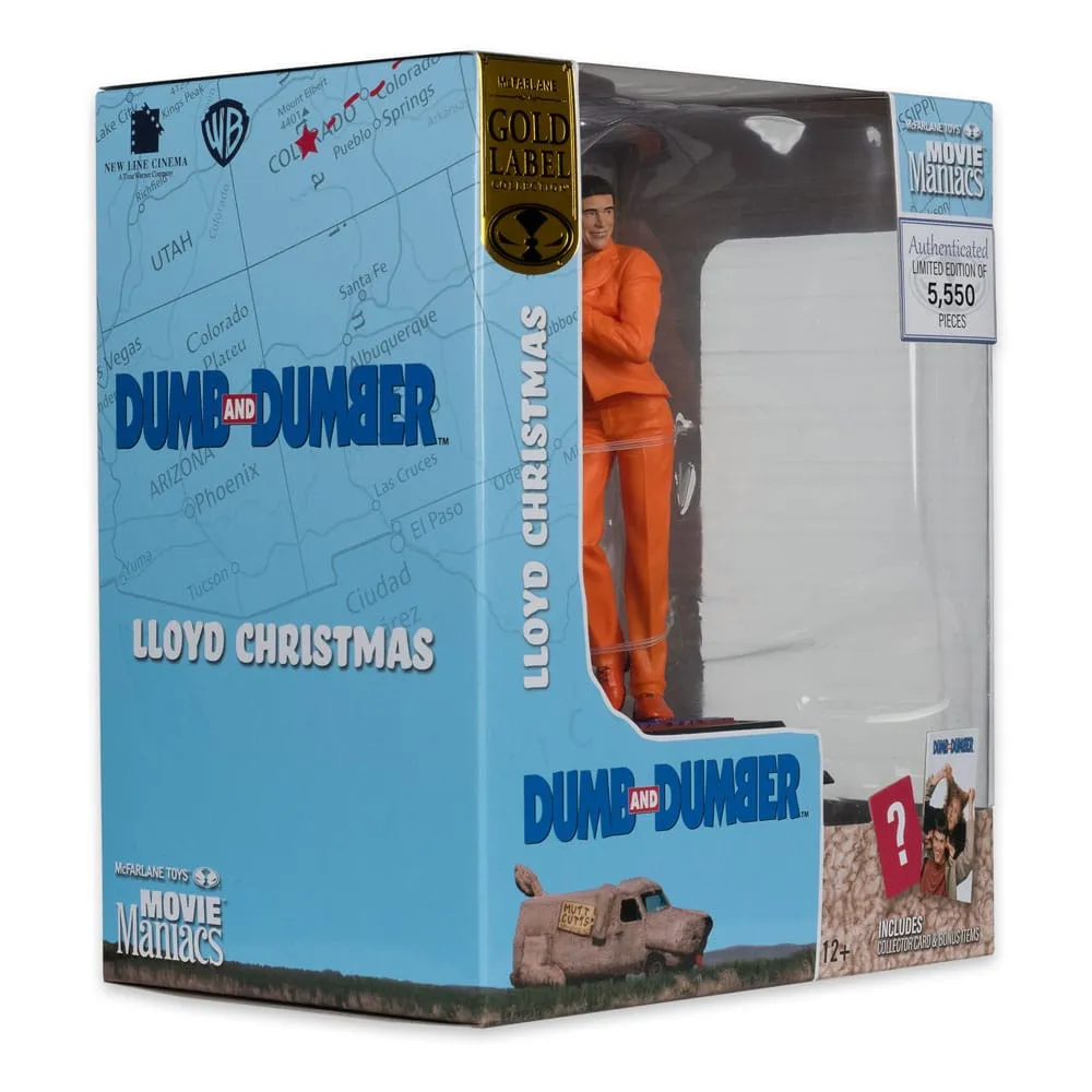 Dumb And Dumber Movie Maniacs PVC Statue Lloyd Christmas (Gold Label) 15 Cm