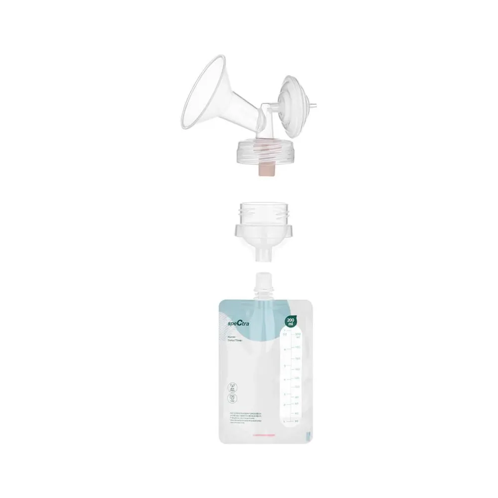 Easy Milk Storage Bags with Connector, 200 ml - 10 pcs