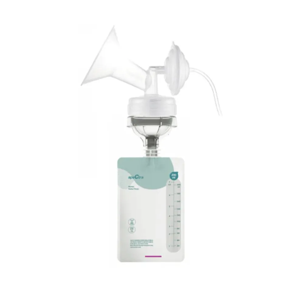 Easy Milk Storage Bags with Connector, 200 ml - 10 pcs