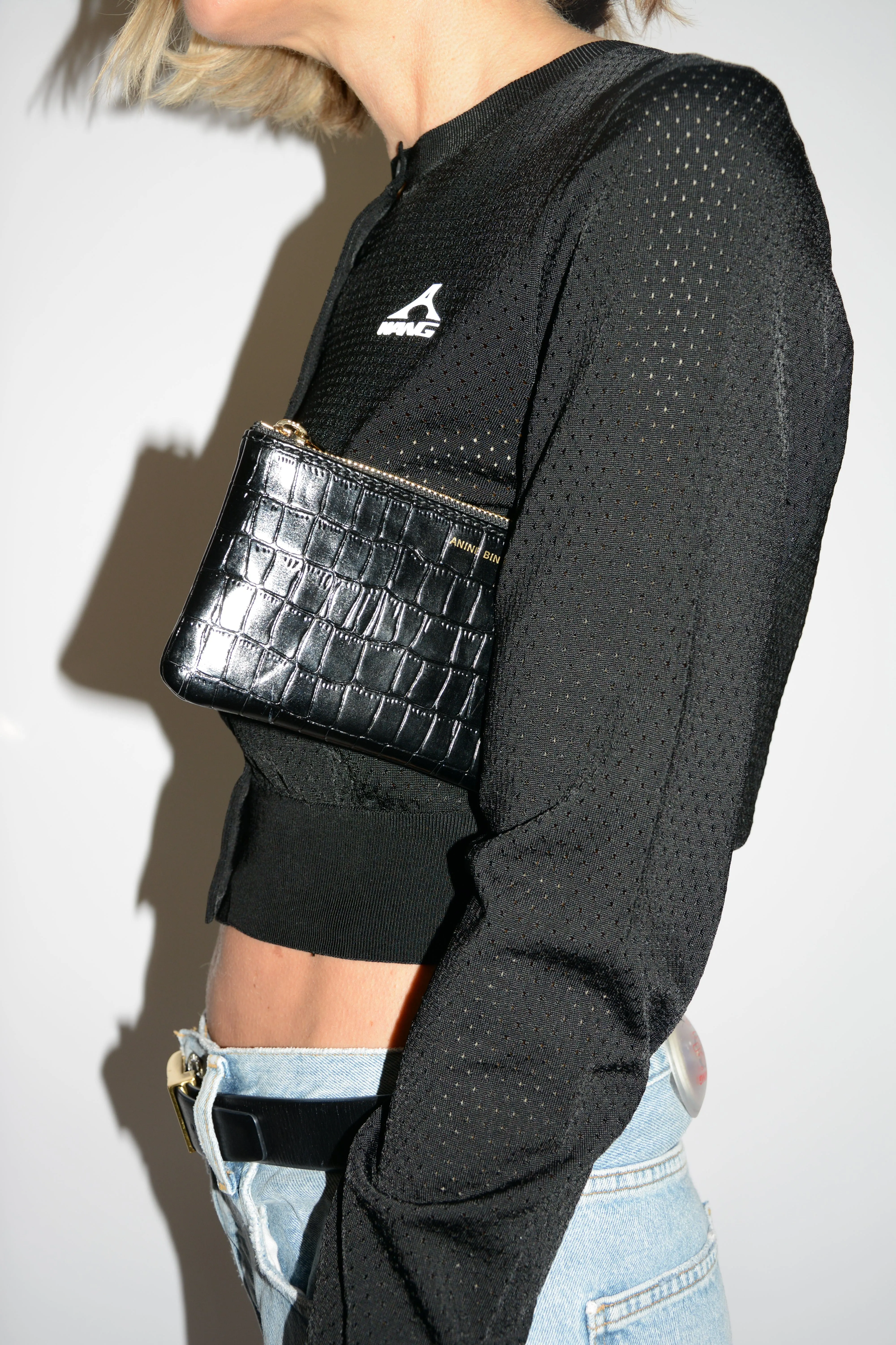 ELLY POUCH BLACK EMBOSSED
